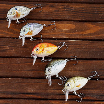 HERCULES 4cm 4g Micro Cranbaits Fishing Lures 5pcs